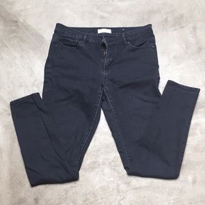 Black Ann Taylor Loft Stretch Modern Skinny 28